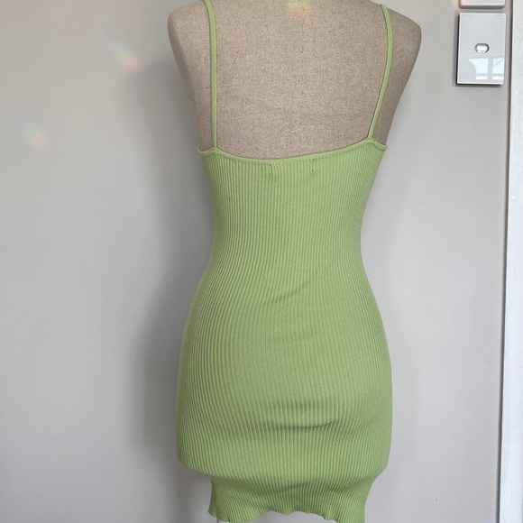 MotelRocks Green Button Minidress - Picture 2 of 4